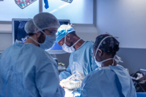 Fondation AP-HP, the largest public health system in Europe counting nearly 40 hospitals across the Paris region, is a leader in developing cutting-edge medical tools and practices with the aim of making transformative strides in improving patient care and health outcomes. Photo: doctors perform a medical procedure at Hôpital Louis-Mourier in the northwestern suburb of Colombes, outside of Paris.